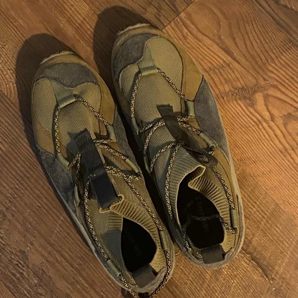 Merrell Olive Green, Tan and Gray Outdoor Shoes